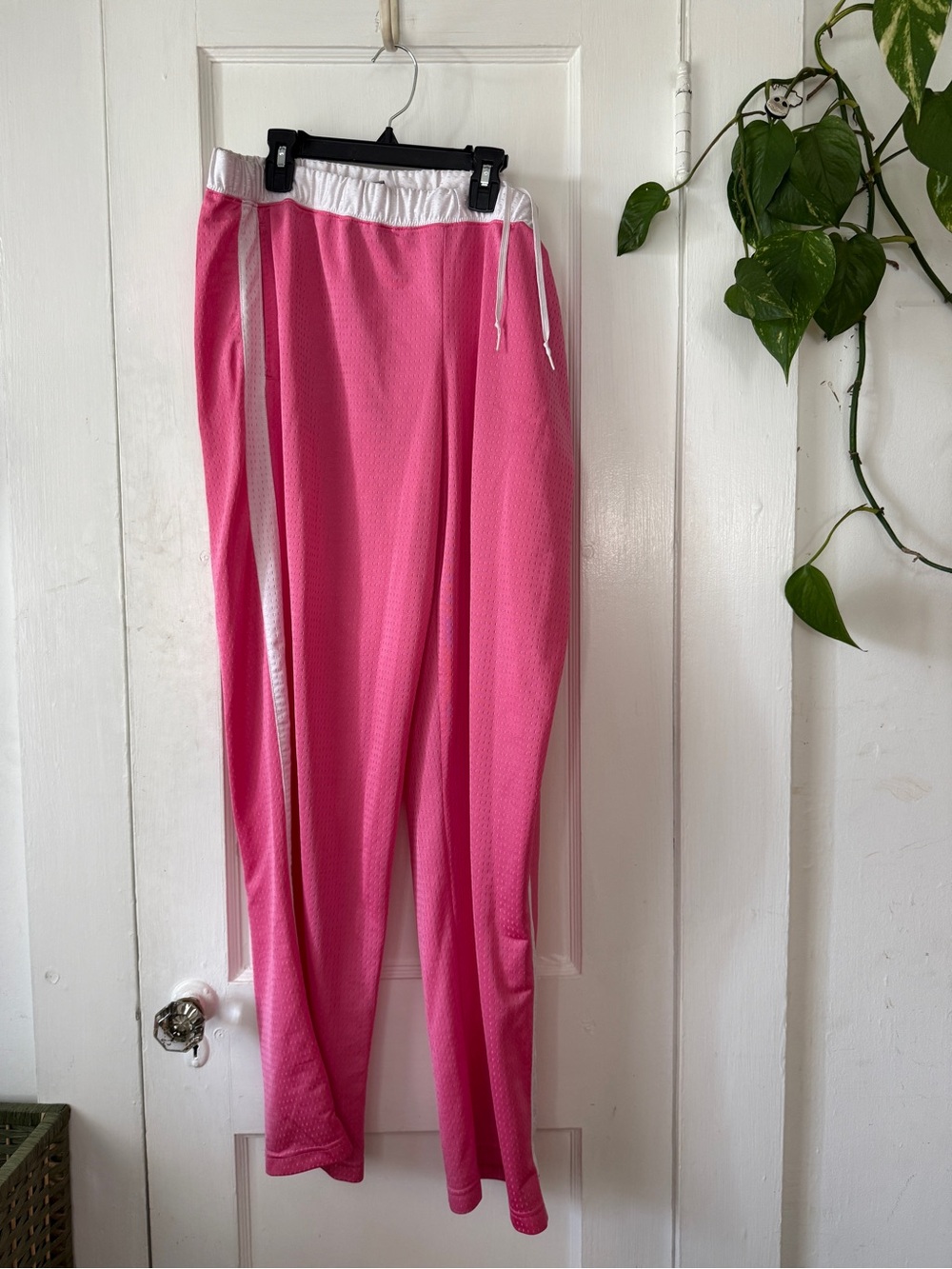 Nike Pink pants size XL with White Waistband